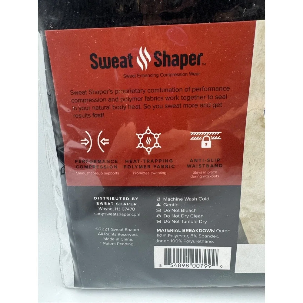 NWT‎ Novel Brands Sweat Shaper Leggings Women's XL Black Lightweight Comfortable